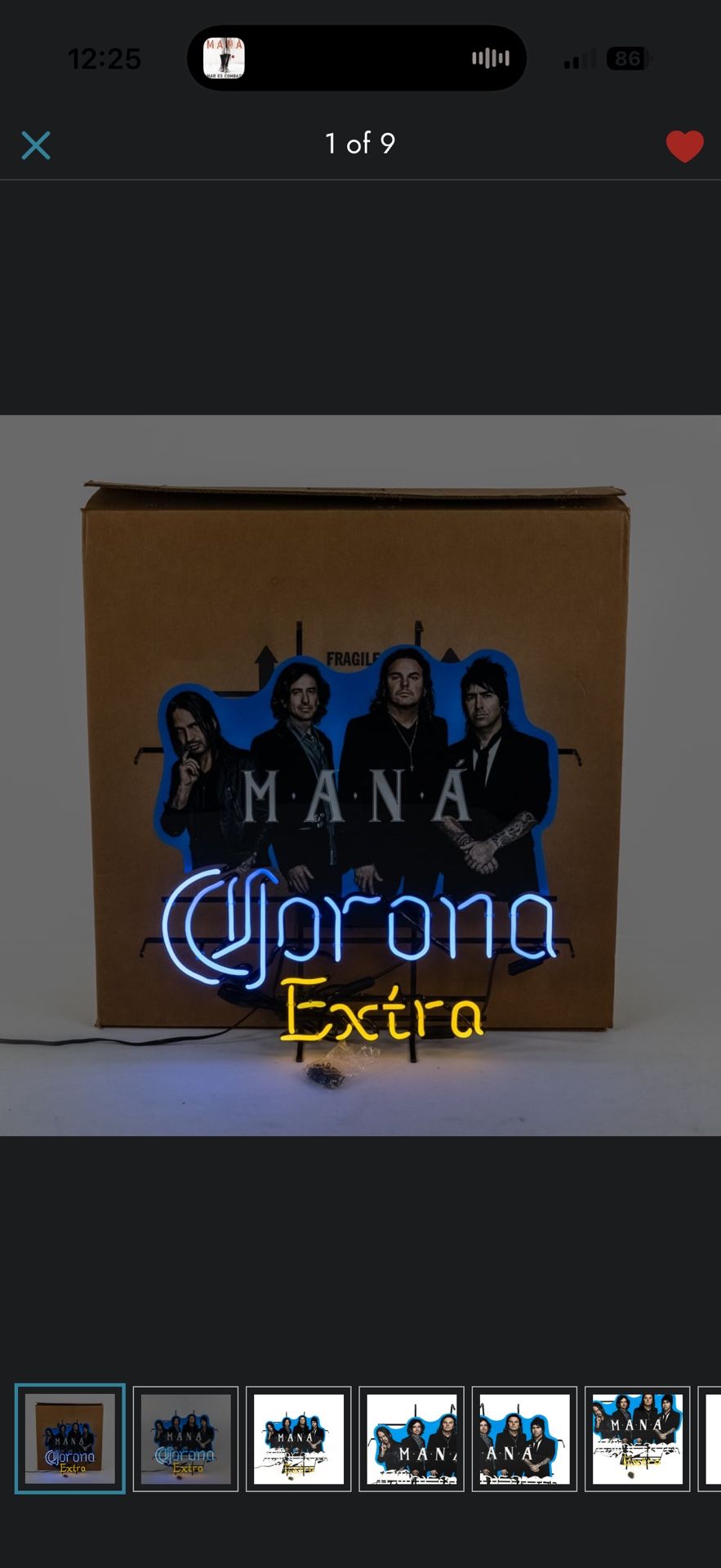 Vintage Mana/Corona Beer Sign Neon Light.