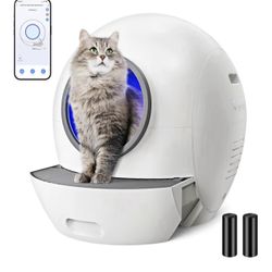 Self Cleaning Litter Box, Automatic Litter Box Self Cleaning for Multiple Cats, Extra Large Robot Ca