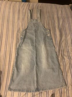 Light Wash Denim Overall Dress