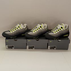 BRAND NEW NIKE AIR MAX 95 BIG BUBBLE “NEON” FOR SALE!!! MEN SIZES 11, 12, & 13 $275