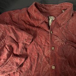 Red Hawaiian Tommy Bahama Jamaica Jaxx dupe silk cotton