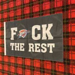 Brand New Oklahoma City Thunder Banner Flag 