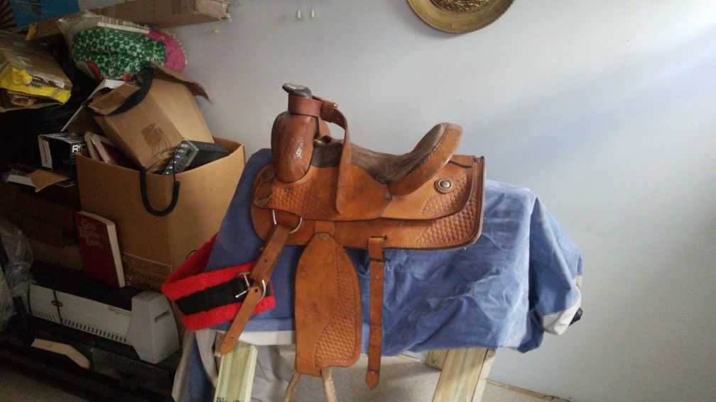 Mexican horse saddle