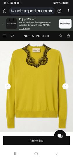 Valentino cashmere sweater.. from net-a-porter website