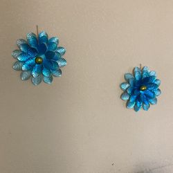 Blue Flower Wall Decoration 