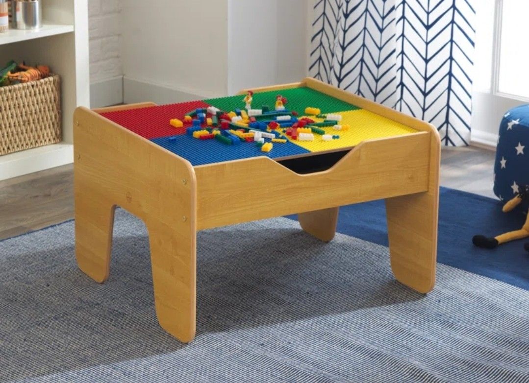 Reversible Lego Storage Table With Extras