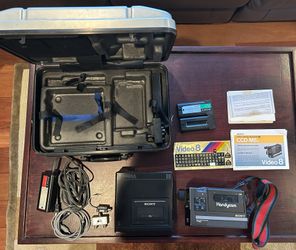 Vintage Sony Video8 Camera + Recorder Bundle (1985) – AS-IS – Local Pickup Preferred