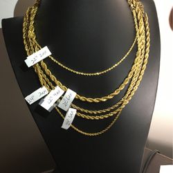 Stainless Steel Gold Chain / Rope Chain /STRONG AND DURABLE MATERIAL