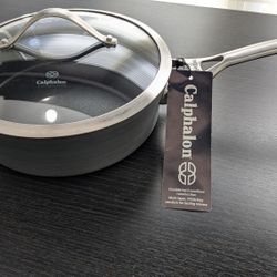 Calphalon Contemporary 3qt Hard Anodized Nonstick Saute Pan &Lid-New