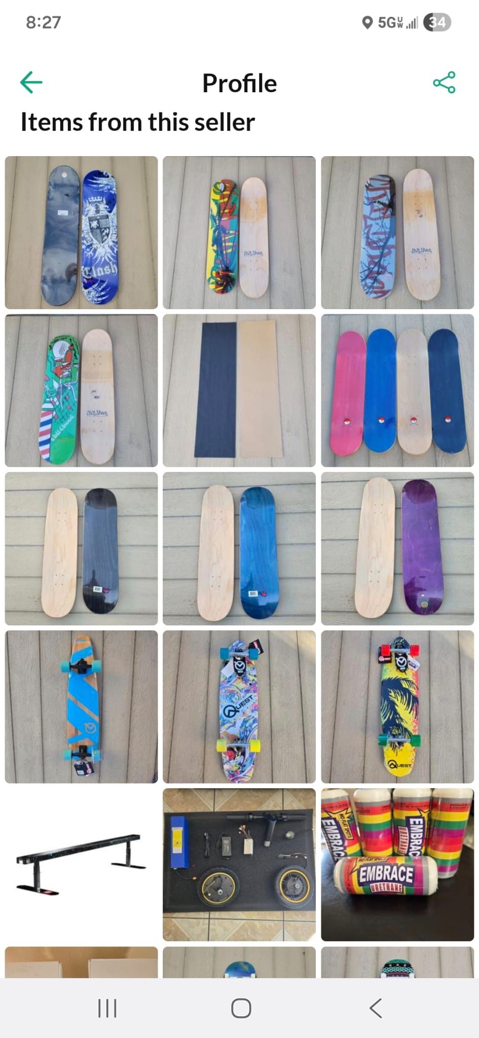 Skateboard Decks Different Prices