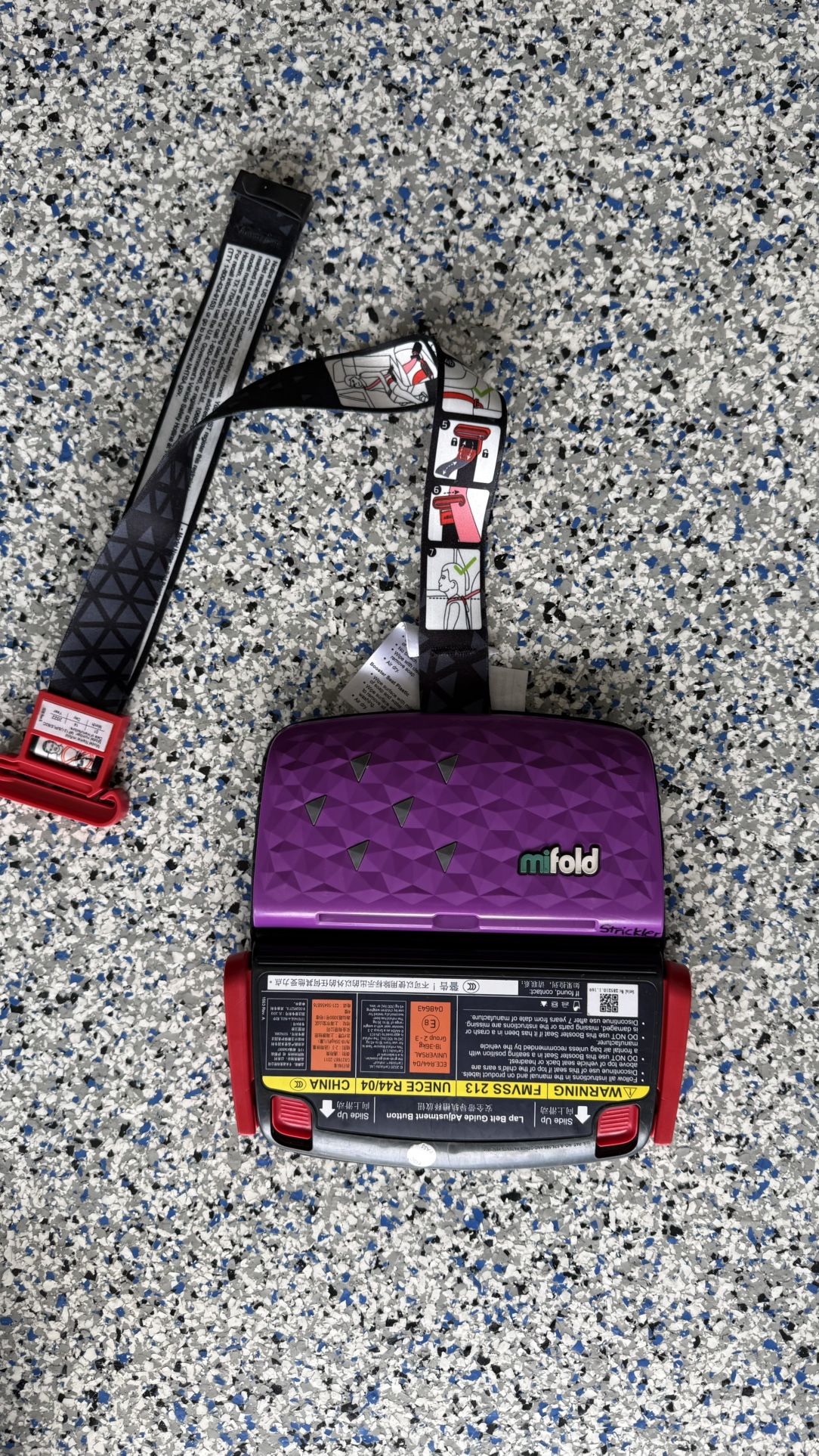 Mifold Comfort Grab-and-go Car Backless Booster Seat