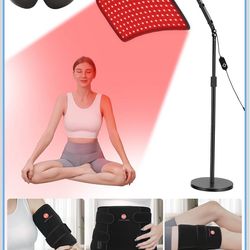 Red Light Therapy for Body, 3 in 1 Infrared Red Light Therapy Lamp with Stand & Wrap, 660nm+850nm, 4 Modes & 6 Timers, Full Body Red Light Panel at Ho