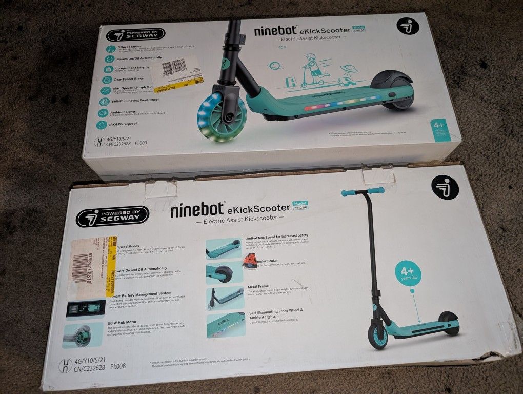2-Ninebot e kickscooter new in the box