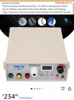 Thermocouple Welding Machine, TL-WELD Temperature Wire Touch Welder, Portable Pulse Spot Welder with LCD Display, High Frequency Thermocouples Butt We