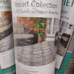 Safavieh Resort 8' x 10' Outdoor Rug Collection - Frontera Gray/Black