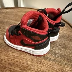 Jordan 1 Mid Shoes - Size 2C - infant/newborn/toddler