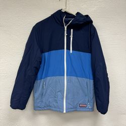 Vineyard vine skipjack puffer jacket blue