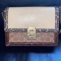 Coach Snake Skin Crossbody Bag Like New 