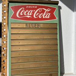 Vintage Coca Cola fishtail sign
