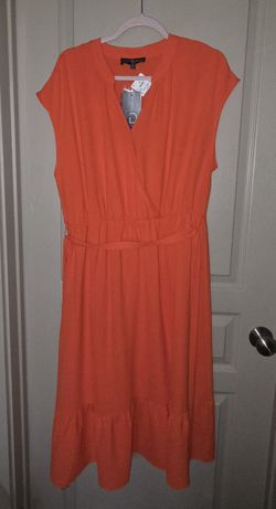 Bright orange dress size XL