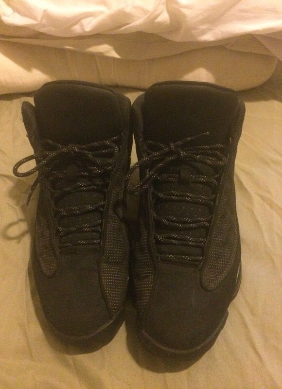 Air Jordan's black Cat 13’s used but good condition