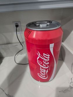 Coca Cola Can Shaped Retro Mini Fridge Portable Cooler Refrigerator
