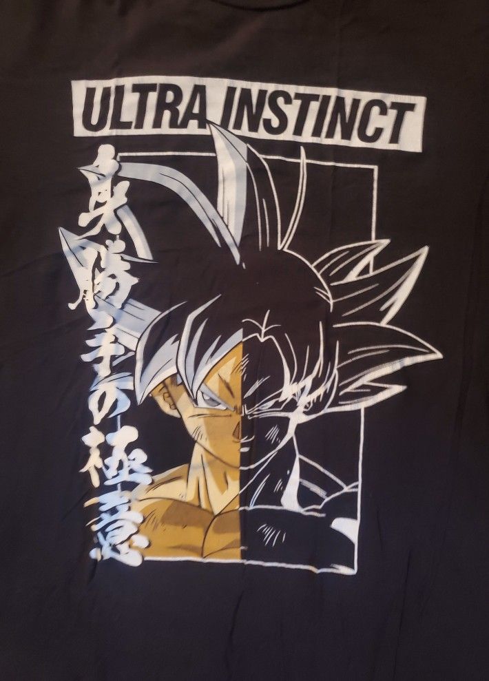 DRAGON BALL Z " ULTRA INSTINCT" JAPANESE WOMEN BLACK T-SHIRT