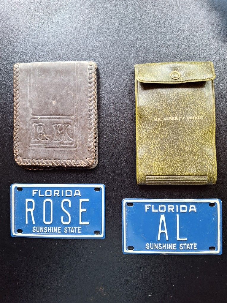 Wallets and Florida Name Plates