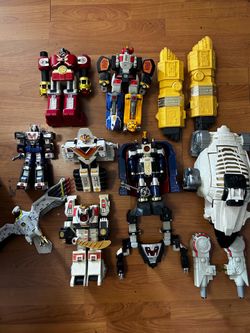 VINTAGE Power Ranger ZORD COLLECTION! BANDAI