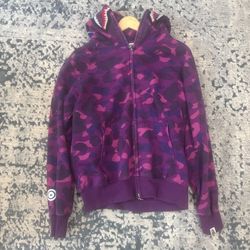 Purple Camo Bape Hoodie
