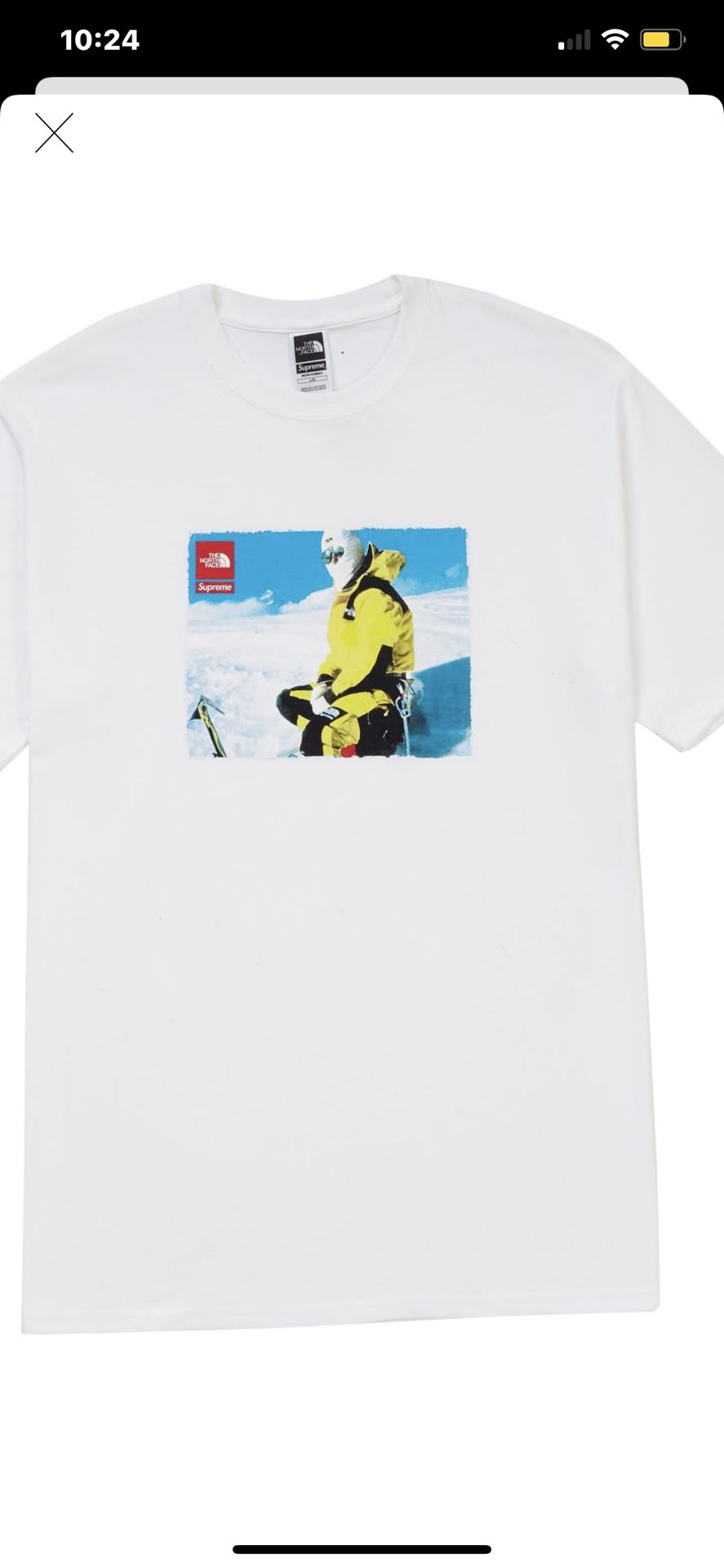 Supreme x the north face Tee sz XL