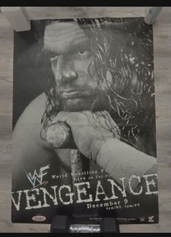 WWE WWF ECW WCW Vengeance 2001 WrestleMania HHH Triple H Full Size Poster

$100

Price is FIRM 
Message if interested 