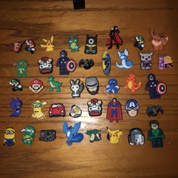 Bundle Of 40 CROCS charms 