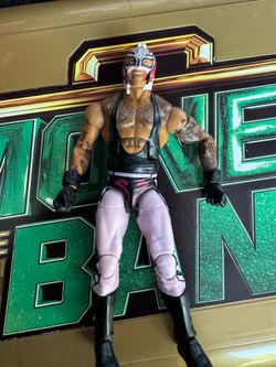 WWE Mattel Rey Mysterio Basic Action Figure 2014 Black Pink Mask Wrestling