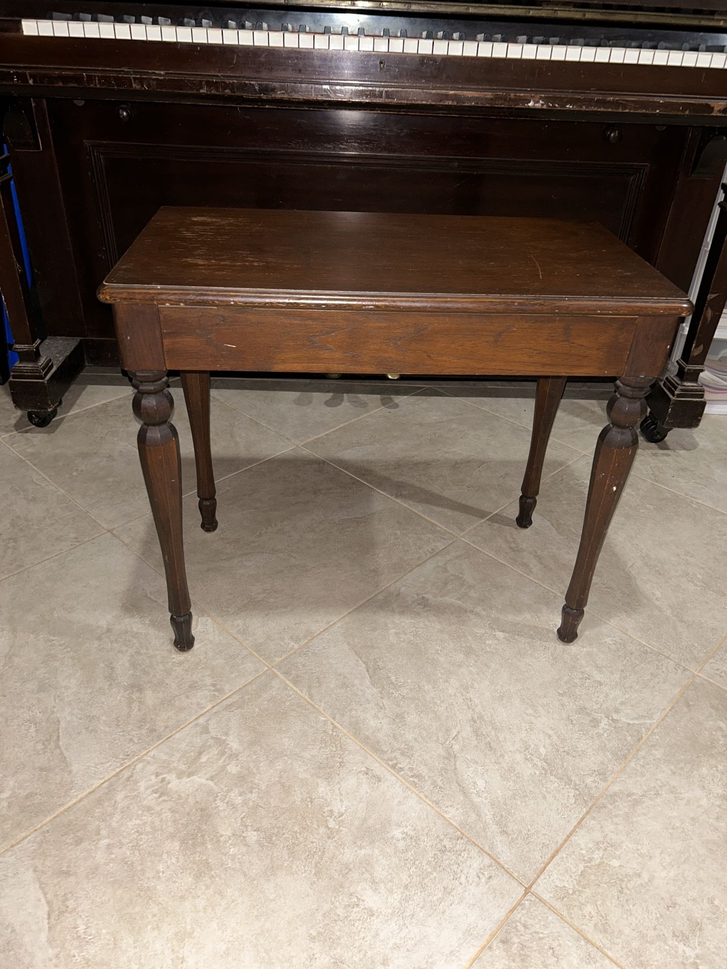 Beautiful Wood Piano Stool Bench - Sell By 9/28/25!