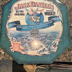 1904 Jack Daniel’s Tin World’s Fair Sign 