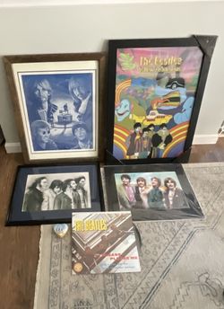 Beatles Prints And Collectibles Bundle 