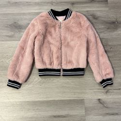 Truly Me  By Sara Brand Size 6 .Little Girls Faux Fur Bomber Jacket Brand New.
