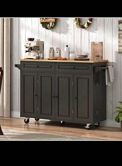 Rolling Kitchen Island Cart 