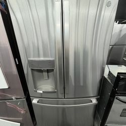 Open Box GE Stainless Steel Counter Depth French Door Refrigerator 