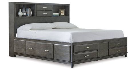 FULL SZ  “CAPTAIN”BED W 8STORAGE DRAWERS  (AVAIL IN QUEEN OR KING ) 