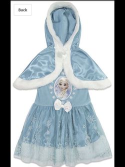 Halloween clearance sale ! Disney Elsa dress with hooded cape