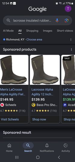 Lacrosse alpha agility  9 & 1/2- 10