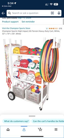Storage Rack Cart With Wheels