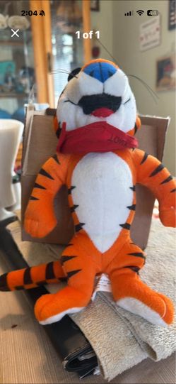 This is a vintage Kellogg's Tony the Tiger plush toy
