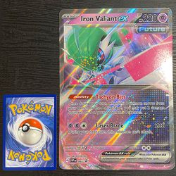 Pokmon Cards Single Rare JUMBO Iron Valiant EX #SVP068 Card! [HOLO  OVERSIZED PROMO] for Sale in Queen Creek, AZ - OfferUp