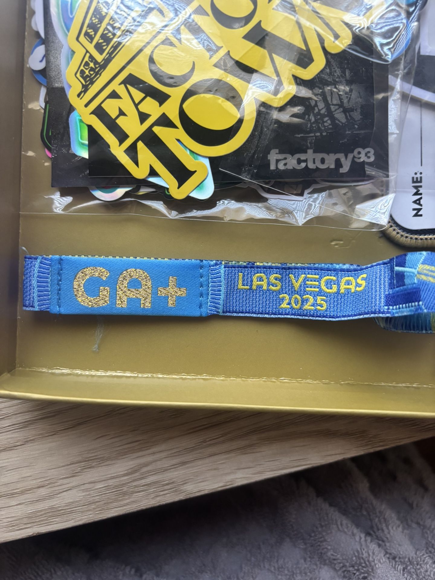 EDC 2025 GA+ 3 day wristband