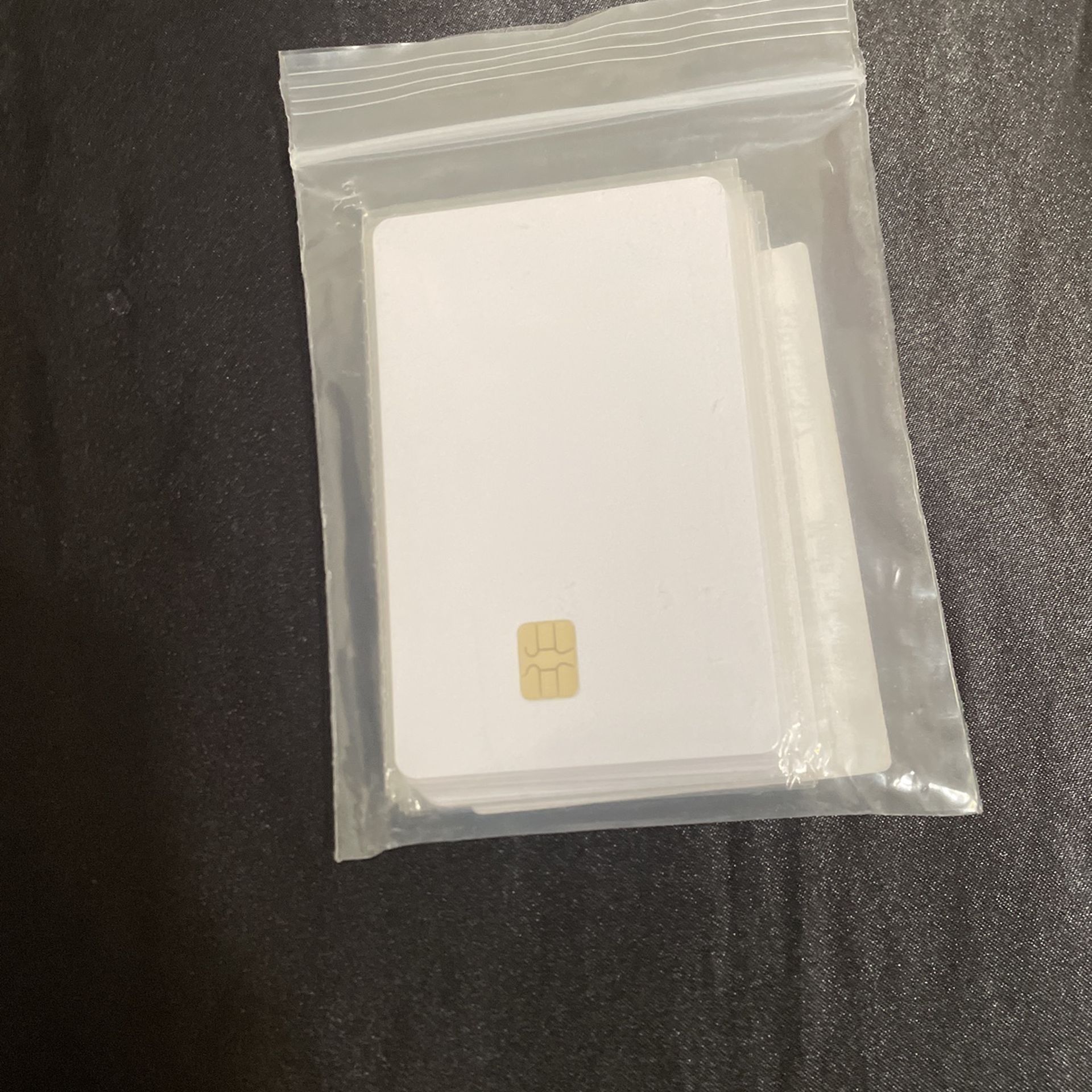 10 Blank Cards With Chip