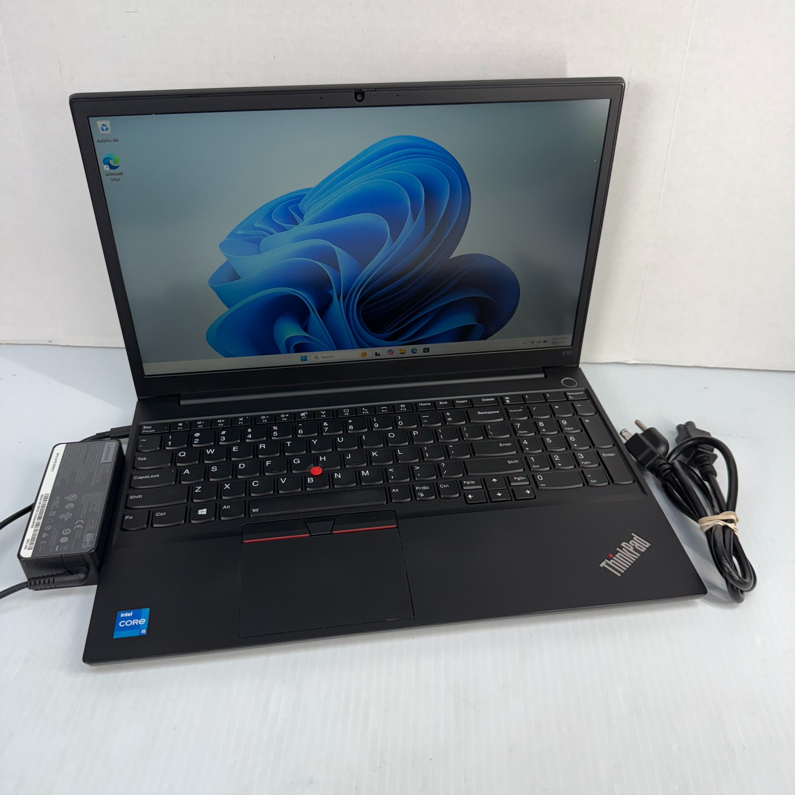 Lenovo ThinkPad E15 i5-1135G7 15.6" Windows 11 Pro Laptop 256GB NVMe SSD 16GB RAM
