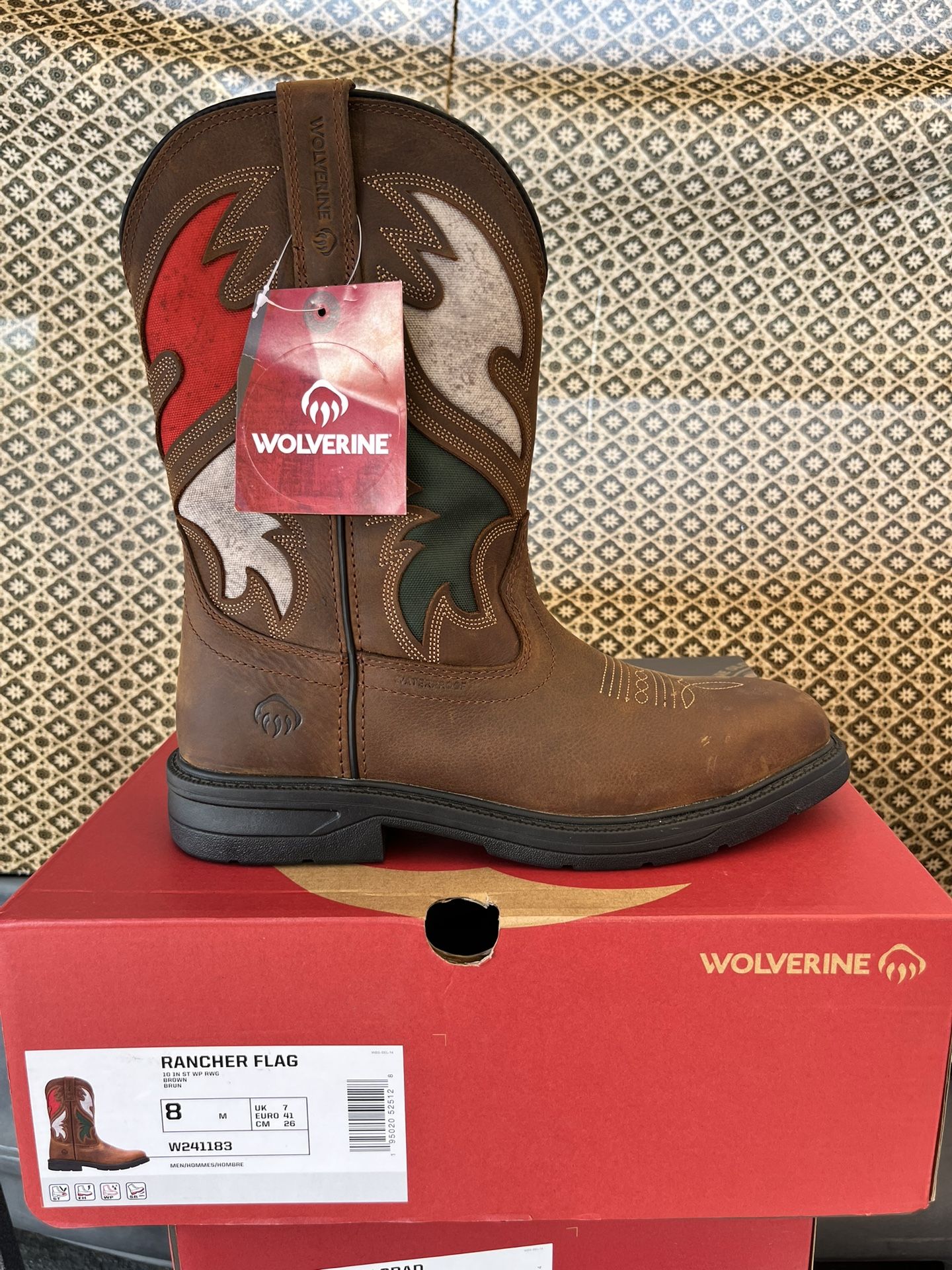 WOLVERINE RANCHER BOOTS STEEL TOE SIZE 11